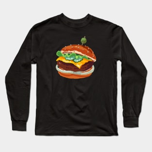 Cheeseburger Long Sleeve T-Shirt